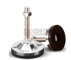 DRC0001 - PIE NIVELADOR INOX TACON NEGRO D80 M12 * 120 DRC0001