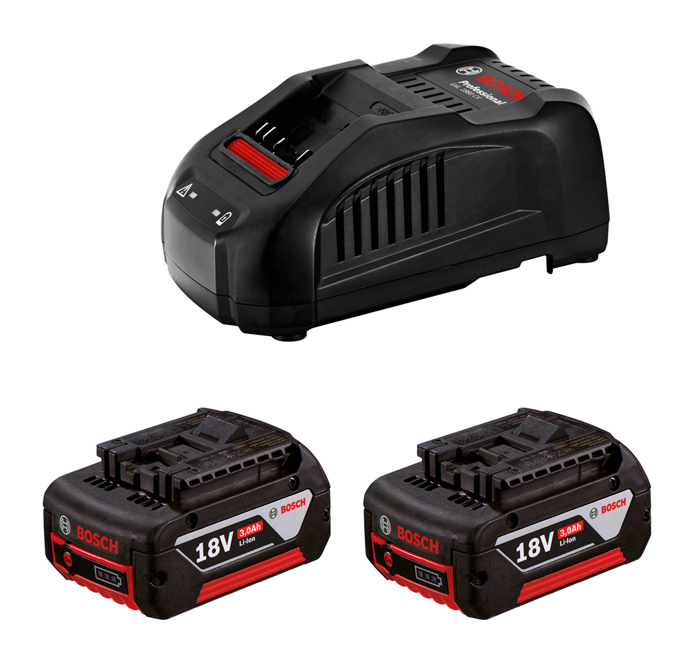 1600A015TD - KIT BOSCH CON 2 BATERÍA GBA 18V 4,0AH, 1 CARGADOR BIVOLT 1600A015TD