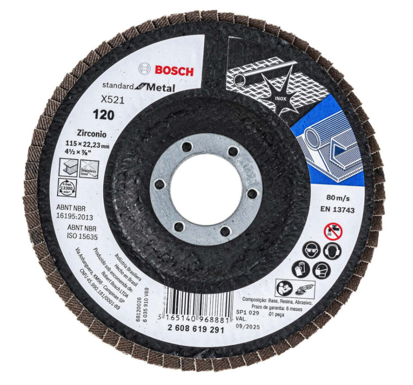 2608619291 - DISC FLAP STANDARD METAL BOSCH G120 2608619291