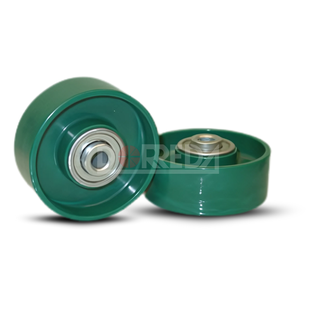 RPB2480 - RUEDA DE FLUJO DE PALETAS DE PLÁSTICO VERDE DE ALTA RESISTENCIA 2-13/16" A 3/8" RPB2480