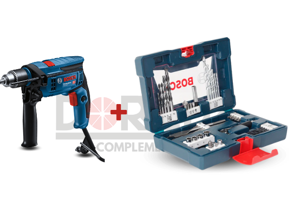 DRC0217 - KIT ATORNILLADORA A IMPULSO  GDS 18V-1000 + KIT BOSCH CON 2 BATERÍA GBA 18V 4,0AH, 1 CARGADOR BIVOLT - DRC0217
