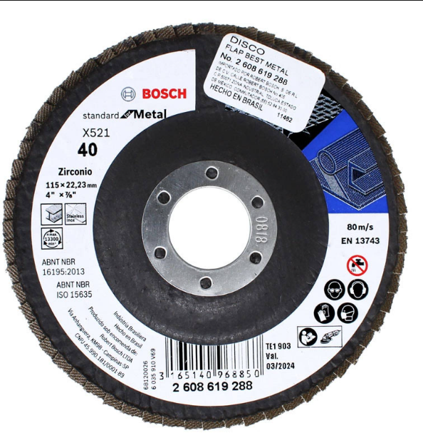 2608619288 - DISC FLAP STANDARD METAL BOSCH G40 2608619288