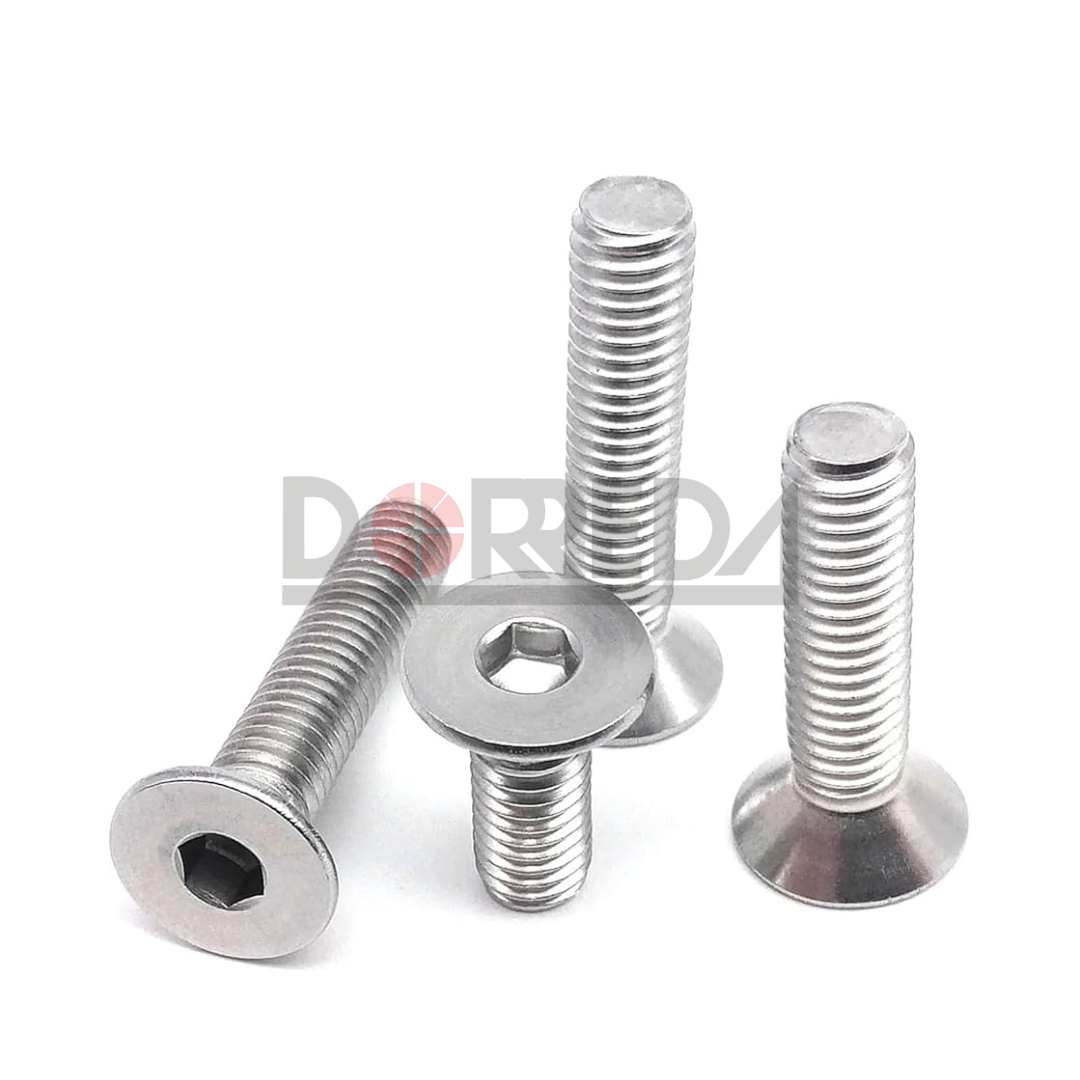 ZN-302060 - TORN. ALLEN CABEZA PLANA INOX304 DIN7991 M5-0.80 x 20MM ZN-302060