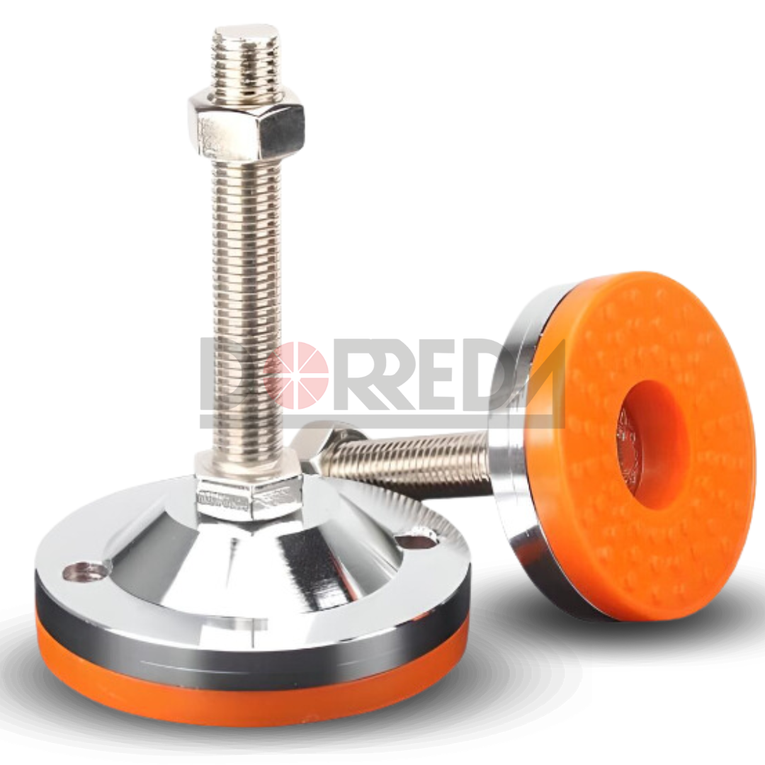 DRC0050 - PIE NIVELADOR INOX NARANJA D80 M12*100 DRC0050